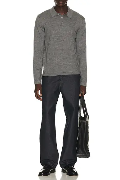 Simkhai Reynolds Long Sleeve Polo | Thumbnail 3 Simkhai Reynolds Long Sleeve Polo | Thumbnail 3