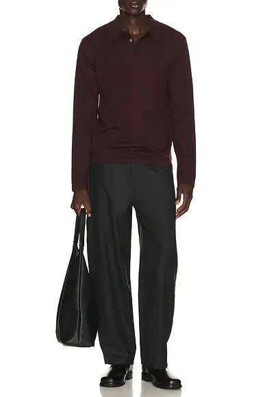 Simkhai Reynolds Long Sleeve Polo | Thumbnail 3 Simkhai Reynolds Long Sleeve Polo | Thumbnail 3