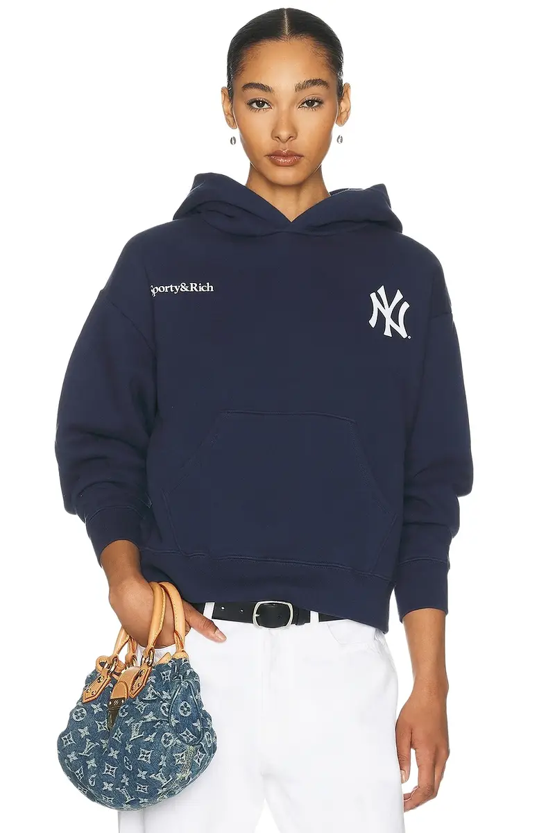 Sporty & Rich x Yankees Curve Hoodie