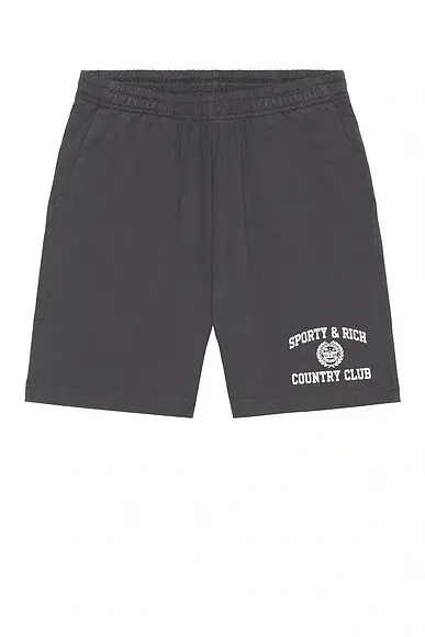 Sporty & Rich Varsity Crest Gym Short | Thumbnail 5 Sporty & Rich Varsity Crest Gym Short | Thumbnail 5