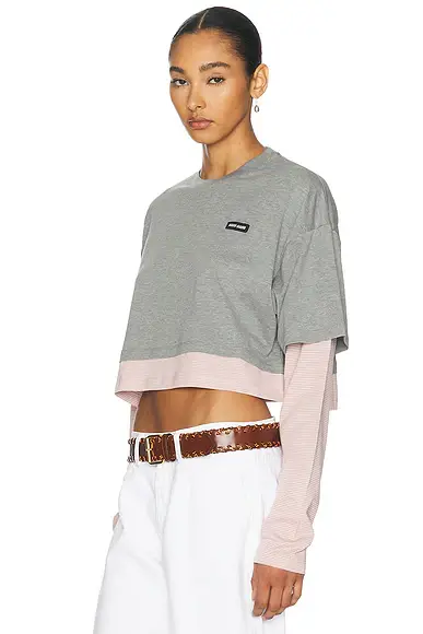 Miu Miu Jersey Top | Thumbnail 2 Miu Miu Jersey Top | Thumbnail 2