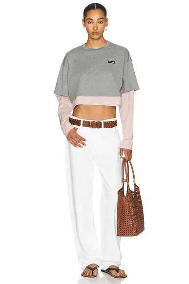 Miu Miu Jersey Top | Thumbnail 4 Miu Miu Jersey Top | Thumbnail 4