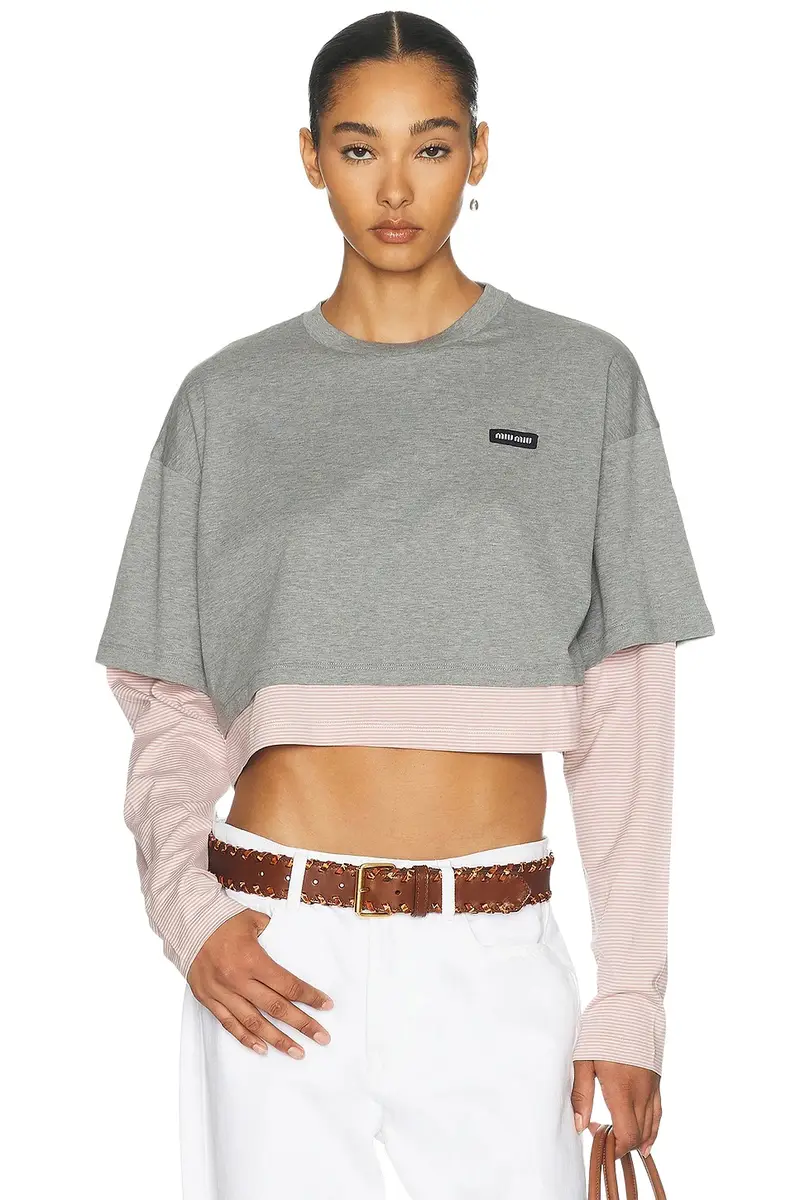Miu Miu Jersey Top