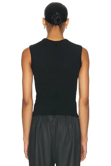 ENZA COSTA Supima Cotton New Classic Sleeveless Tee | Thumbnail 3