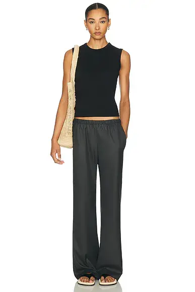 ENZA COSTA Supima Cotton New Classic Sleeveless Tee | Thumbnail 4