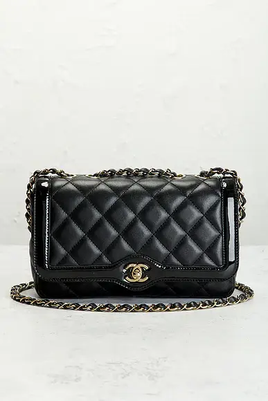 Chanel Chanel Lambskin Patent Calfskin Small Hold The Line Flap Bag | Thumbnail 2 Chanel Chanel Lambskin Patent Calfskin Small Hold The Line Flap Bag | Thumbnail 2
