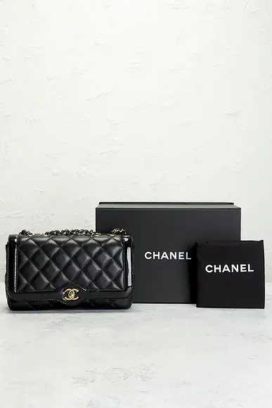 Chanel Chanel Lambskin Patent Calfskin Small Hold The Line Flap Bag | Thumbnail 9 Chanel Chanel Lambskin Patent Calfskin Small Hold The Line Flap Bag | Thumbnail 9