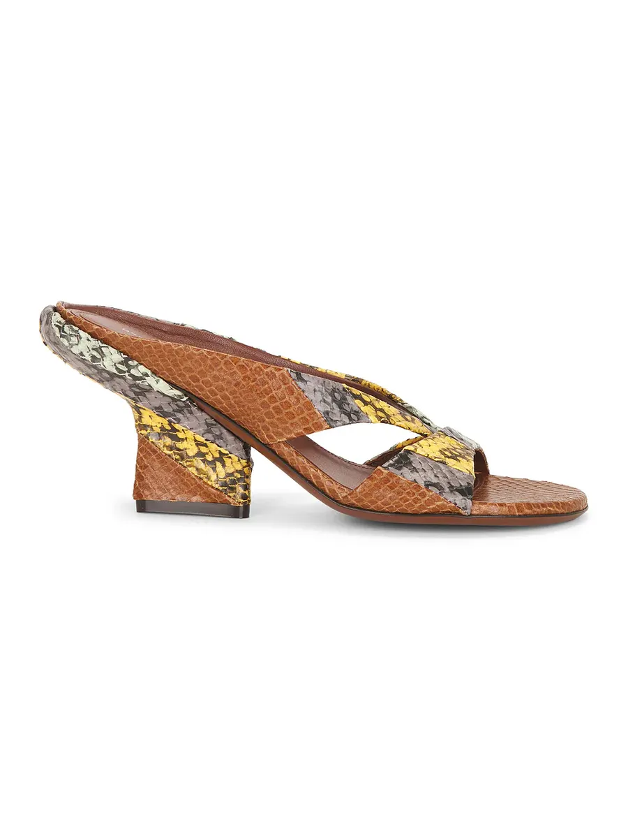 Dries Van Noten Rounded Toe Slide Mule