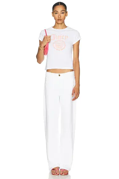 Sporty & Rich x Juicy Couture Emblem Essentials Tee | Thumbnail 4