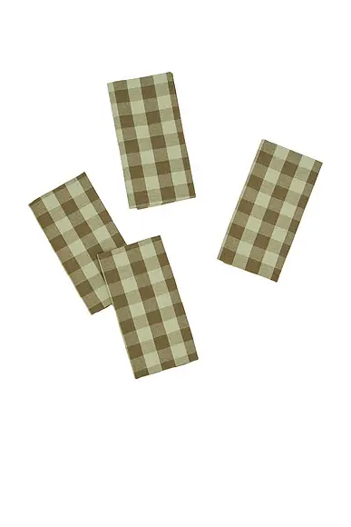 HAWKINS NEW YORK Essential Gingham Dinner Napkins Set Of 4 | Image 1 HAWKINS NEW YORK Essential Gingham Dinner Napkins Set Of 4 | Image 1
