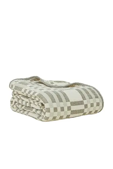 HAWKINS NEW YORK Queen Simple Plaid Blanket | Thumbnail 2 HAWKINS NEW YORK Queen Simple Plaid Blanket | Thumbnail 2