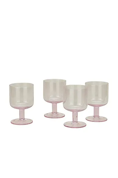 HAWKINS NEW YORK Simple Seeded Glassware Set Of 4
