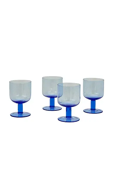 HAWKINS NEW YORK Simple Seeded Glassware Set Of 4