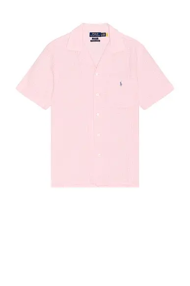 Polo Ralph Lauren Short Sleeve Seersucker Linen Andy Camp Shirt | Thumbnail 4