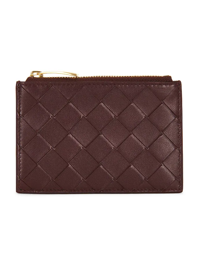 Intrecciato Zipped Card Case Intrecciato Zipped Card Case