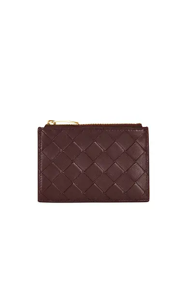 Bottega Veneta Intrecciato Zipped Card Case | Image 1 Bottega Veneta Intrecciato Zipped Card Case | Image 1
