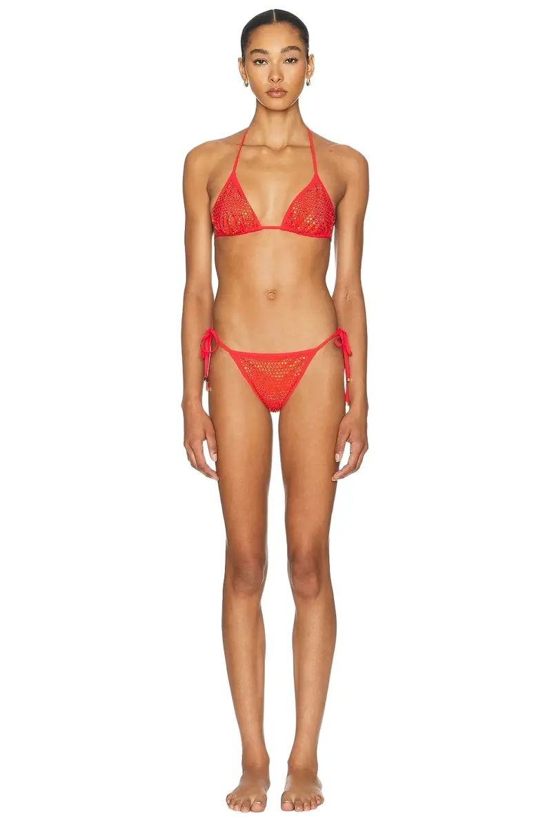Dolce & Gabbana Jersey Strass Bikini Set