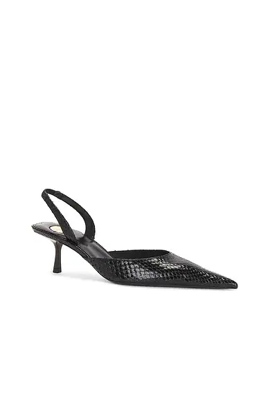 Saint Laurent Marida Python Slingback Pump | Thumbnail 2