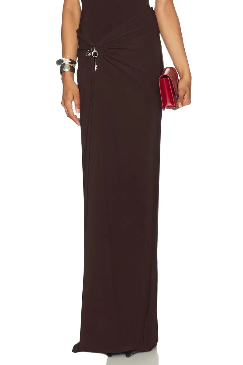 Relic Charms Draped Maxi Skirt Relic Charms Draped Maxi Skirt