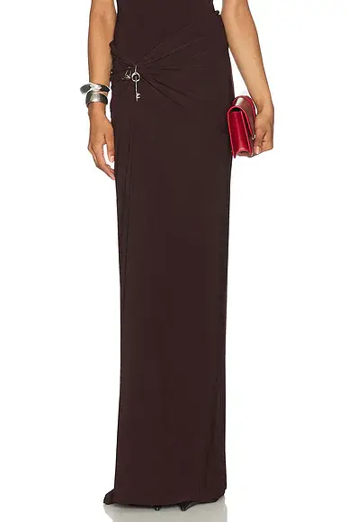 Grace Ling Relic Charms Draped Maxi Skirt | Image 1 Grace Ling Relic Charms Draped Maxi Skirt | Image 1