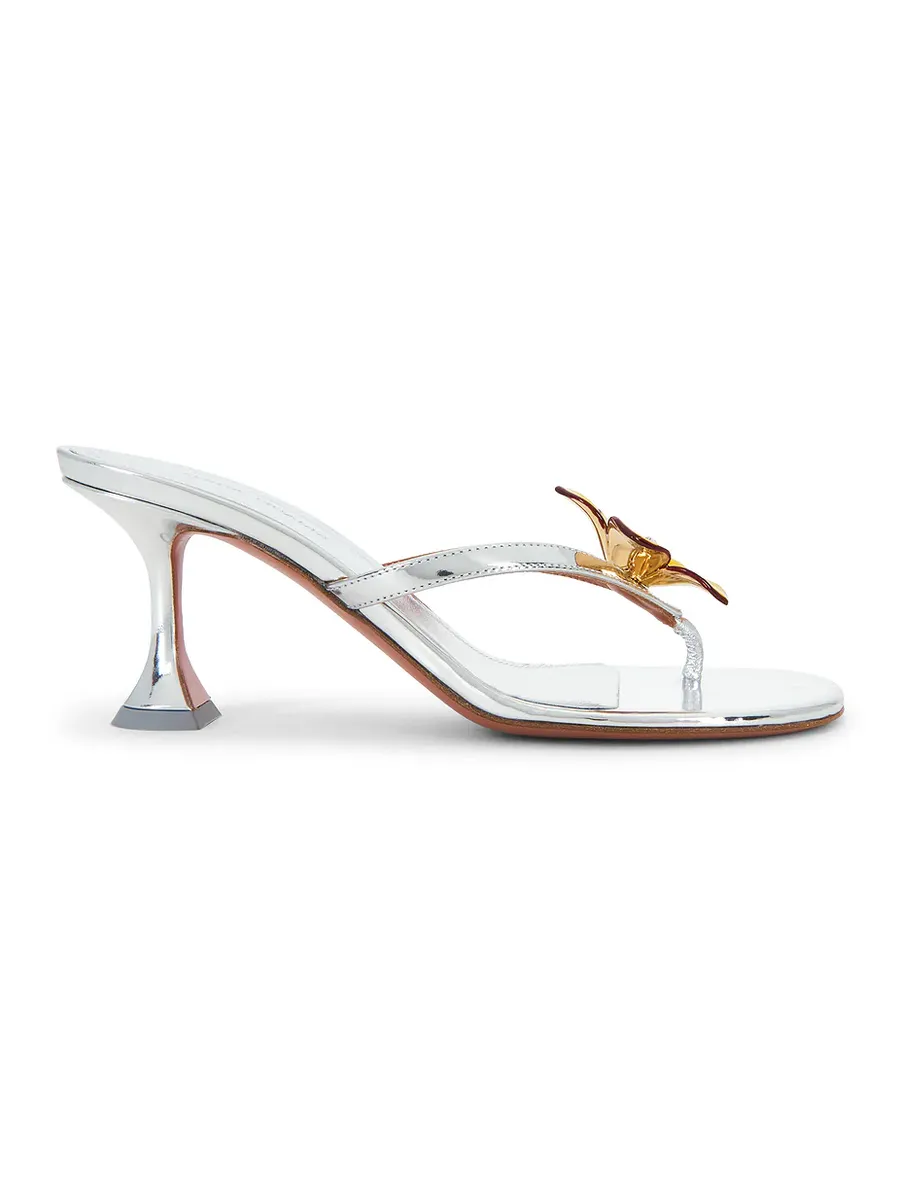 Amina Muaddi Vittoria 70 Thong Sandal