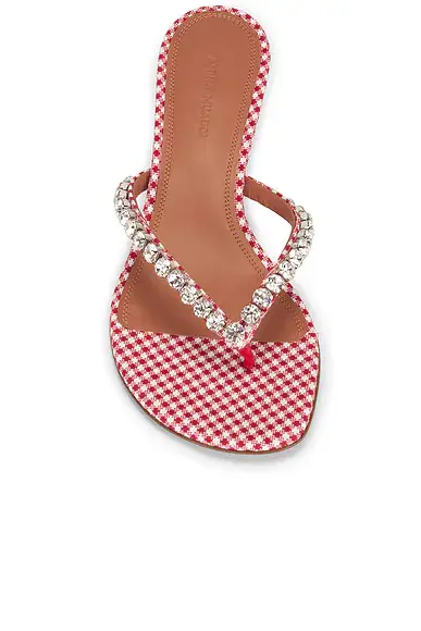 Amina Muaddi Gigi 45 Thong Sandal | Thumbnail 4 Amina Muaddi Gigi 45 Thong Sandal | Thumbnail 4