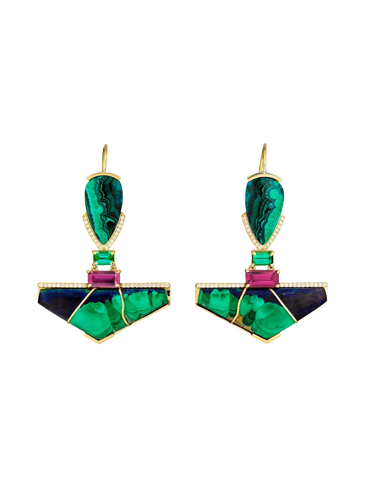 Azurite Malachite Earrings