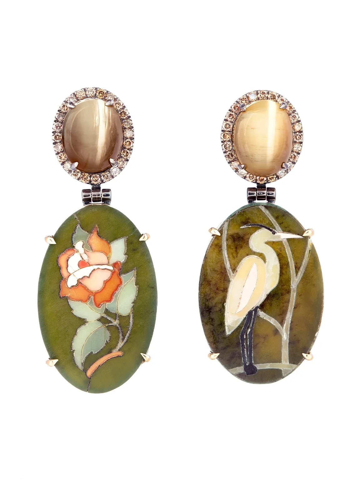 Flora & Fauna Micromosaic Earrings