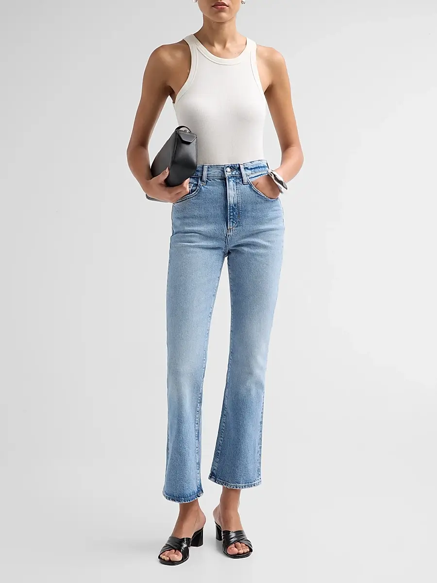 Favorite Daughter Women's The Shortie Valentina Bootcut Jeans | Thumbnail 2 Favorite Daughter Women's The Shortie Valentina Bootcut Jeans | Thumbnail 2