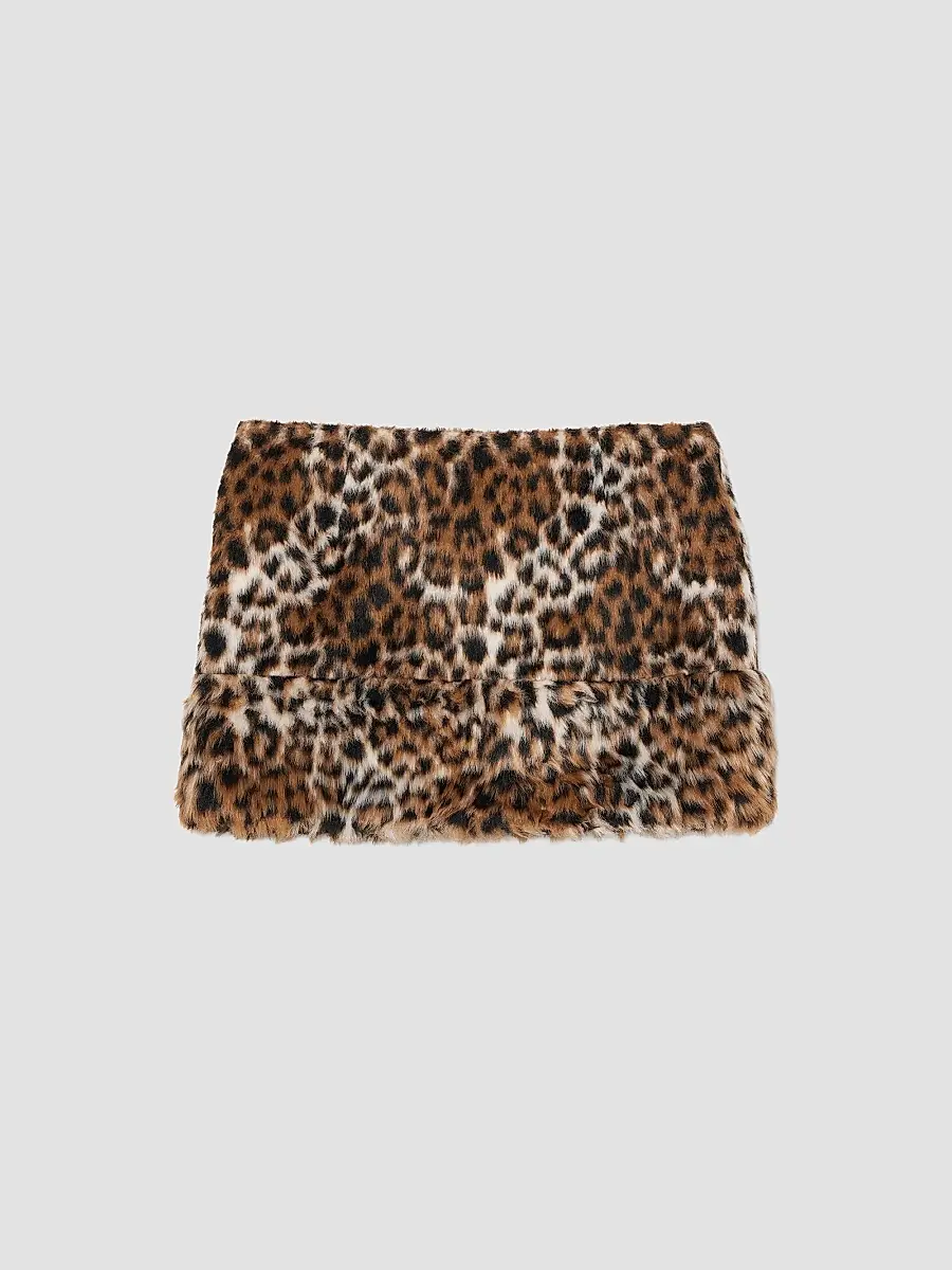 Marc Jacobs Women's Faux Fur Leopard Mini Skirt | Thumbnail 3 Marc Jacobs Women's Faux Fur Leopard Mini Skirt | Thumbnail 3
