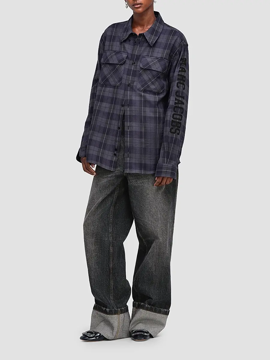 Marc Jacobs Women's Plaid Flannel Shirt | Thumbnail 2 Marc Jacobs Women's Plaid Flannel Shirt | Thumbnail 2
