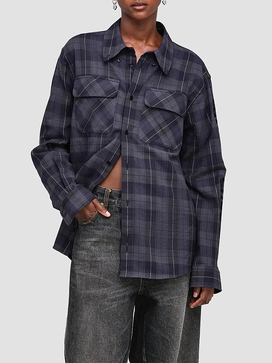 Marc Jacobs Women's Plaid Flannel Shirt | Thumbnail 4 Marc Jacobs Women's Plaid Flannel Shirt | Thumbnail 4