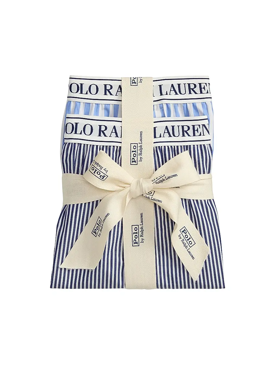 Polo Ralph Lauren Women's Shirting Stripes 2-Pack Striped Boxer Shorts | Thumbnail 3 Polo Ralph Lauren Women's Shirting Stripes 2-Pack Striped Boxer Shorts | Thumbnail 3