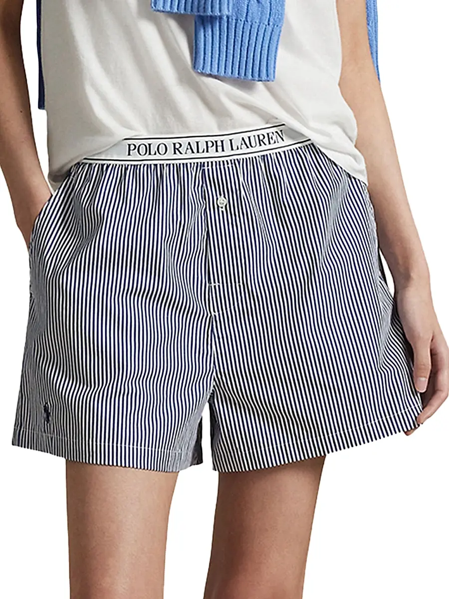 Polo Ralph Lauren Women's Shirting Stripes 2-Pack Striped Boxer Shorts | Thumbnail 4 Polo Ralph Lauren Women's Shirting Stripes 2-Pack Striped Boxer Shorts | Thumbnail 4