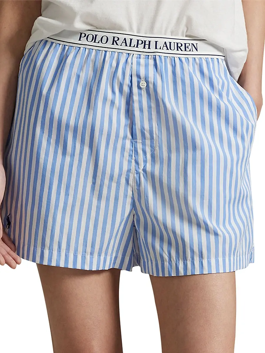 Polo Ralph Lauren Women's Shirting Stripes 2-Pack Striped Boxer Shorts | Thumbnail 6 Polo Ralph Lauren Women's Shirting Stripes 2-Pack Striped Boxer Shorts | Thumbnail 6