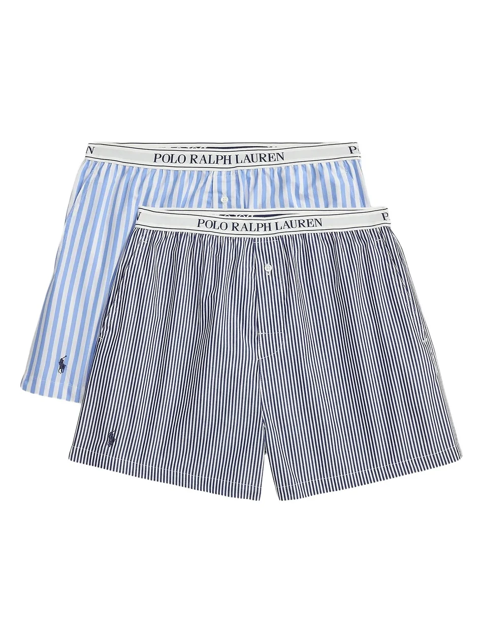 Women's Shirting Stripes 2-Pack Striped Boxer Shorts