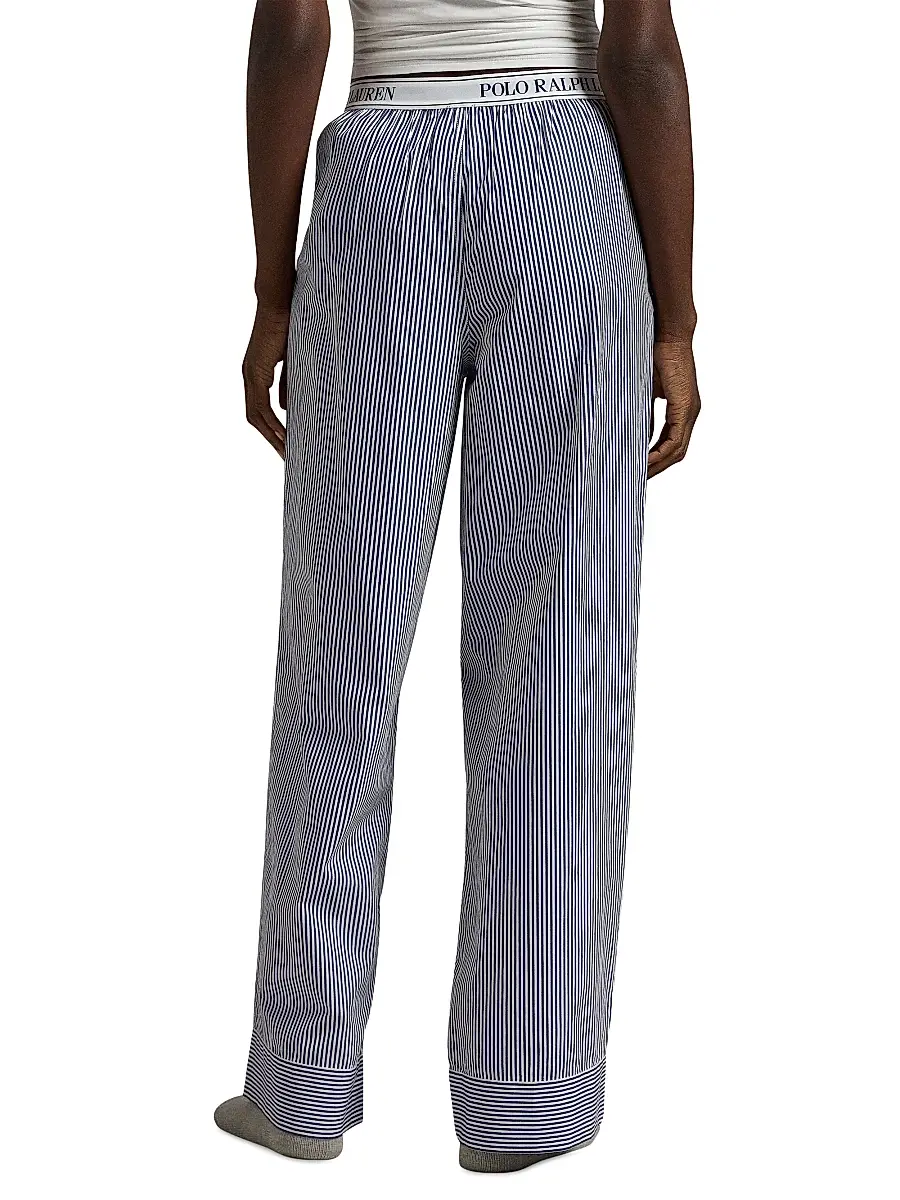 Polo Ralph Lauren Women's Shirting Stripes Striped Cotton Pants | Thumbnail 4 Polo Ralph Lauren Women's Shirting Stripes Striped Cotton Pants | Thumbnail 4
