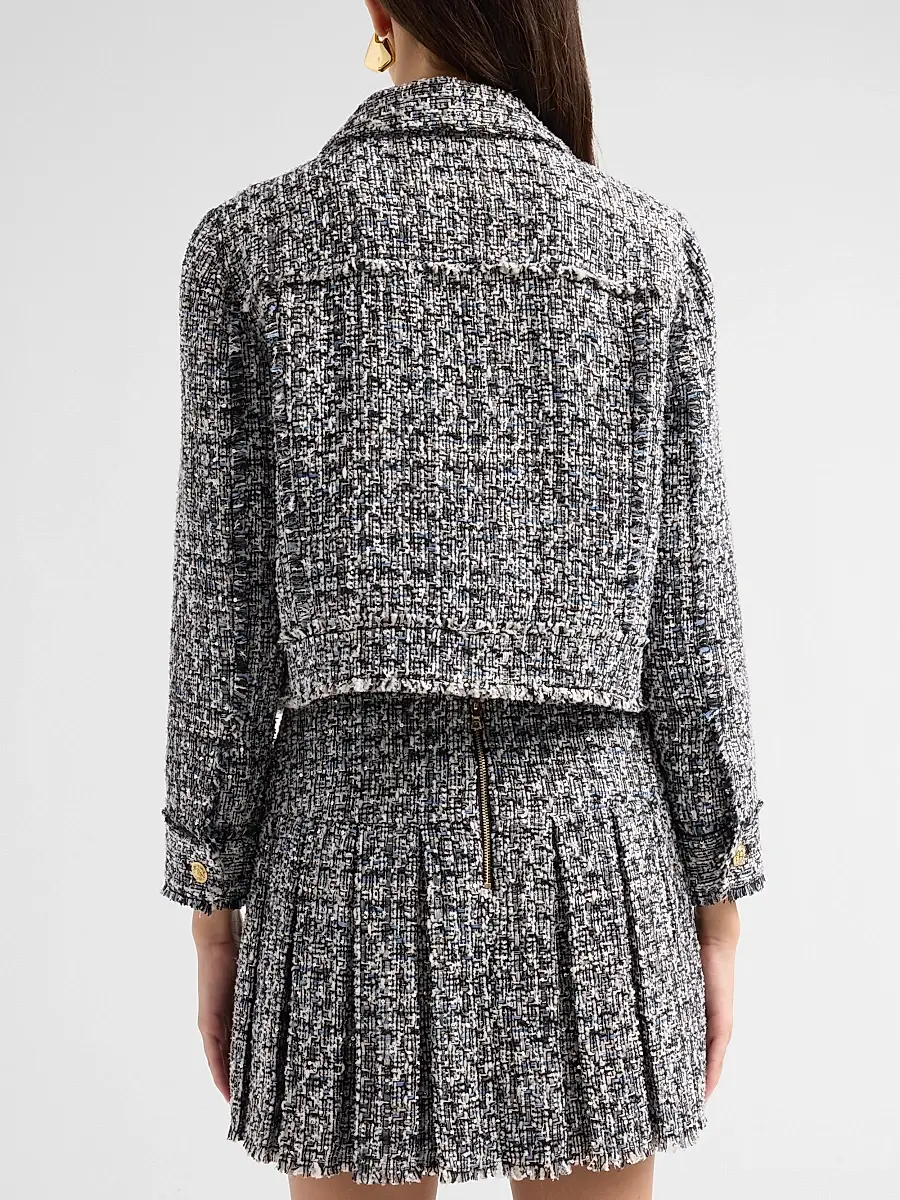 Alice + Olivia Women's Chloe Cropped Boxy Jacket | Thumbnail 3 Alice + Olivia Women's Chloe Cropped Boxy Jacket | Thumbnail 3