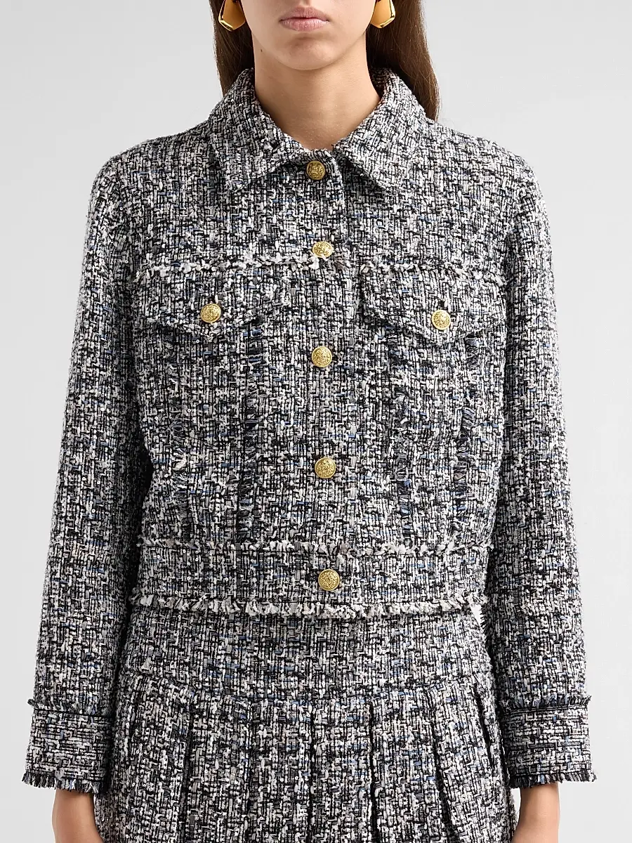 Alice + Olivia Women's Chloe Cropped Boxy Jacket | Thumbnail 5 Alice + Olivia Women's Chloe Cropped Boxy Jacket | Thumbnail 5