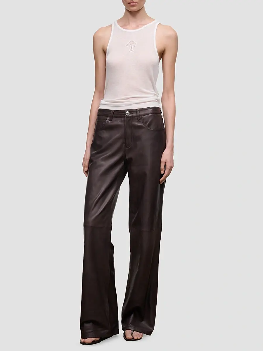 Staud Women's Gus Leather Pants | Thumbnail 2 Staud Women's Gus Leather Pants | Thumbnail 2