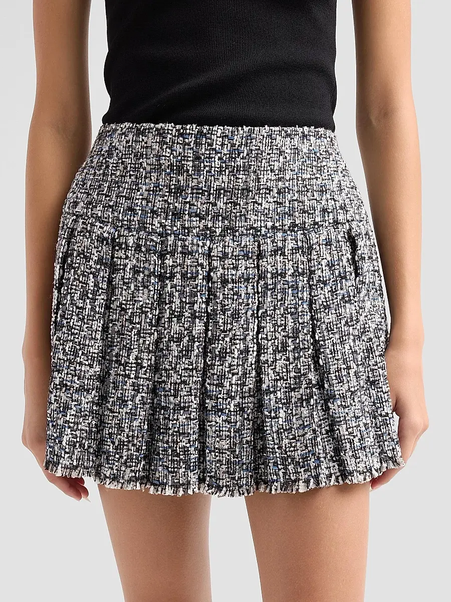 Alice + Olivia Women's Carter Stitch Pleat Mini Skirt | Thumbnail 5