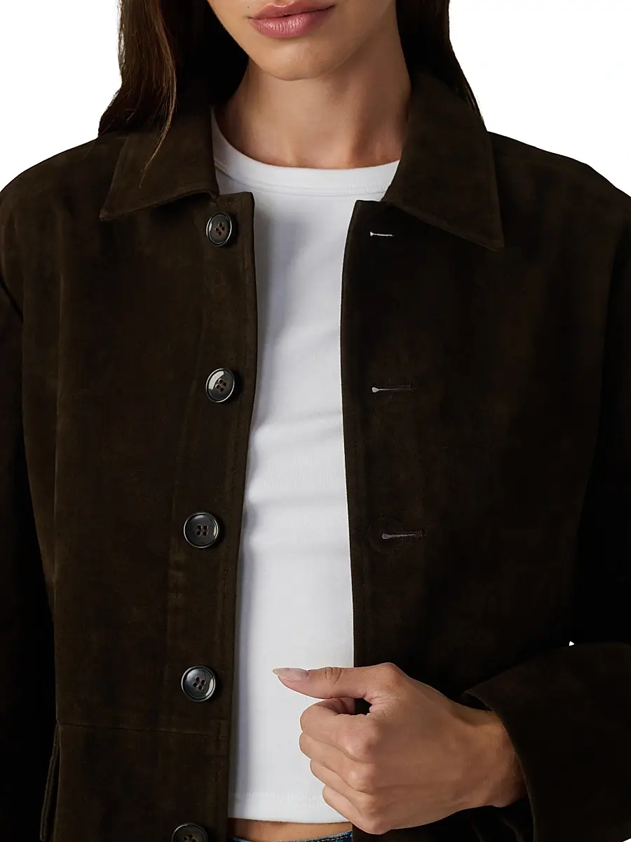 Joe's Jeans Women's Faux-Suede Chore Coat | Thumbnail 6 Joe's Jeans Women's Faux-Suede Chore Coat | Thumbnail 6