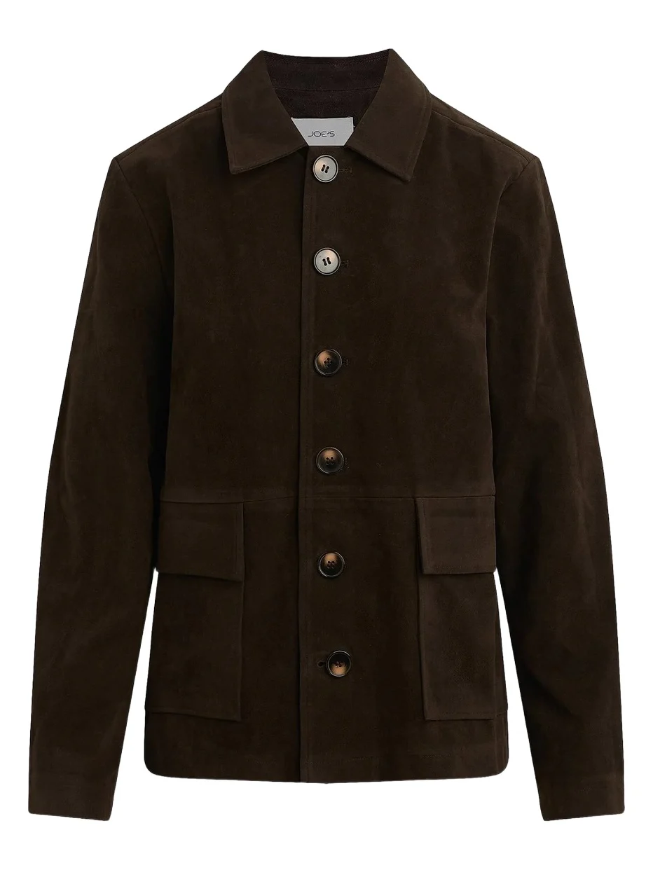 Women's Faux-Suede Chore Coat