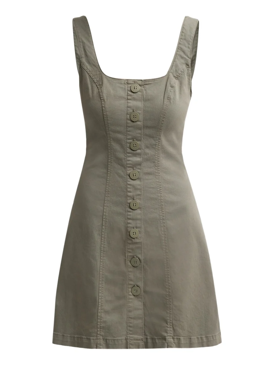 Women's Maris A-Line Button-Front Mini Dress