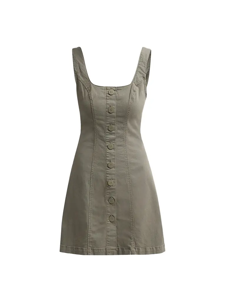 L'Agence Women's Maris A-Line Button-Front Mini Dress
