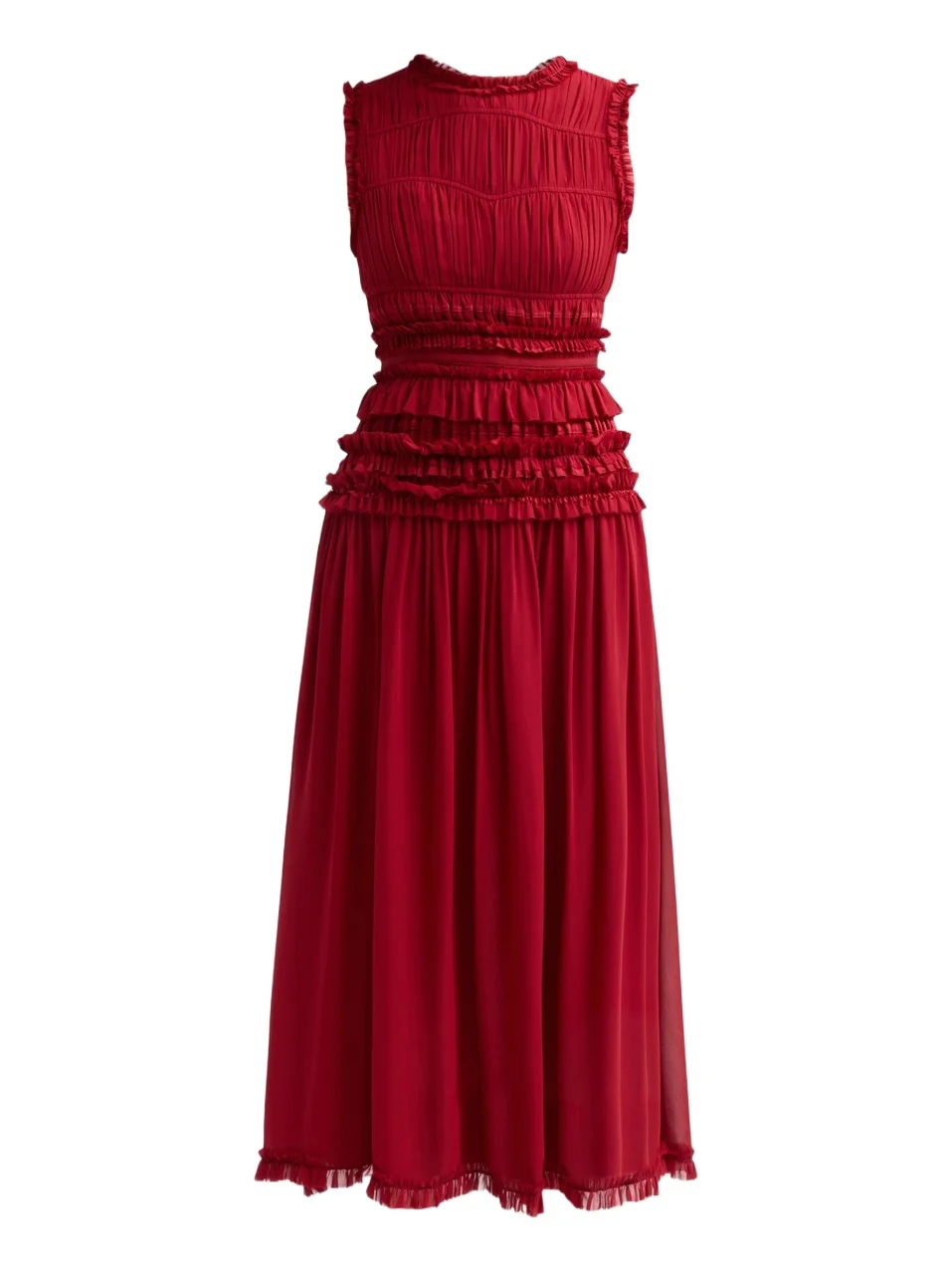 Women's Etta Smocked Silk A-Line Maxi Dress Women's Etta Smocked Silk A-Line Maxi Dress
