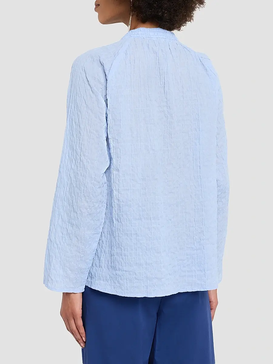 Eileen Fisher Women's Puckered Raglan-Sleeve Top | Thumbnail 3