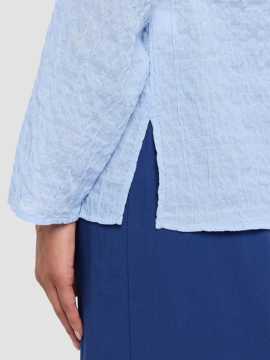 Eileen Fisher Women's Puckered Raglan-Sleeve Top | Thumbnail 5