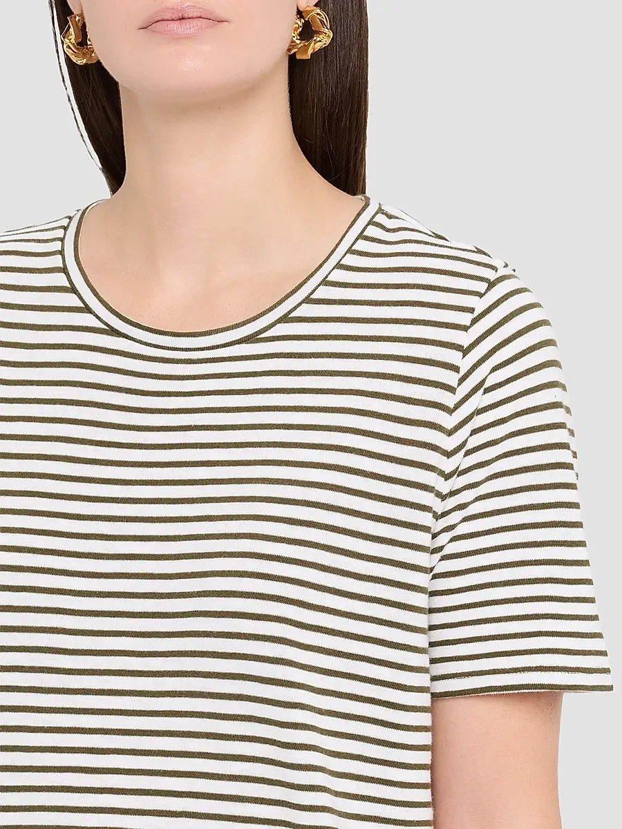 Eileen Fisher Women's Striped Cotton Midi Dress | Thumbnail 5