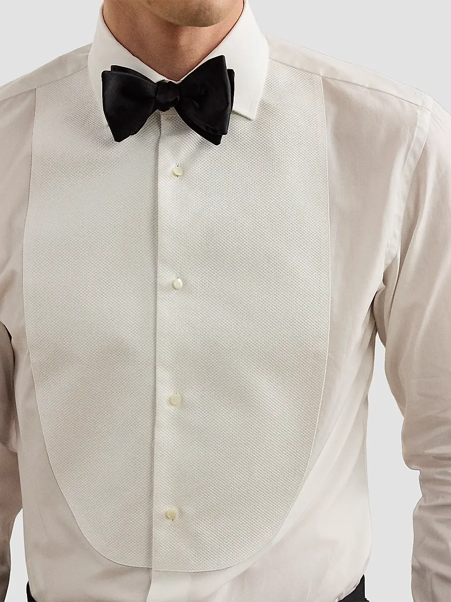Ralph Lauren Purple Label Men's Sea Island Cotton Poplin Tuxedo Shirt | Thumbnail 4 Ralph Lauren Purple Label Men's Sea Island Cotton Poplin Tuxedo Shirt | Thumbnail 4